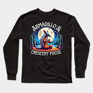 Warrior armadillo meditating Long Sleeve T-Shirt